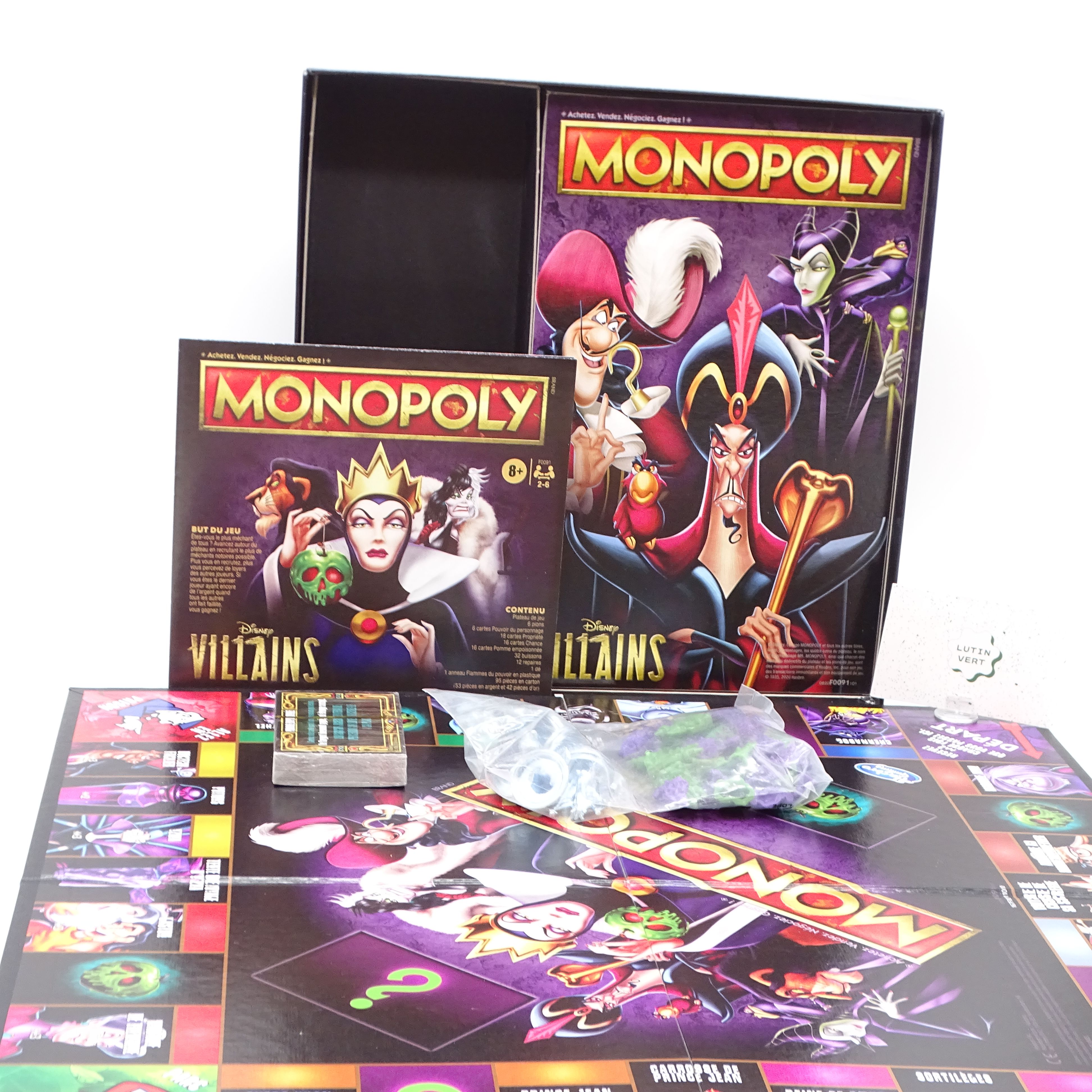 Monopoly Disney Villains HASBRO - Dès 8 ans | Ref 14507 Très bon état - Vue 3 - 